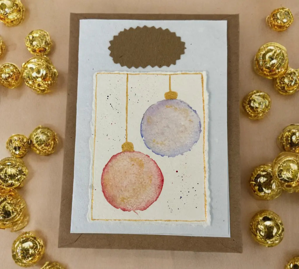 Christmas hand-painted plantable cards (3 cards pack) The Big Little Shop