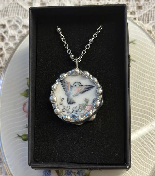 Vintage Japanese Porcelain Plate Necklace The Big Little Shop